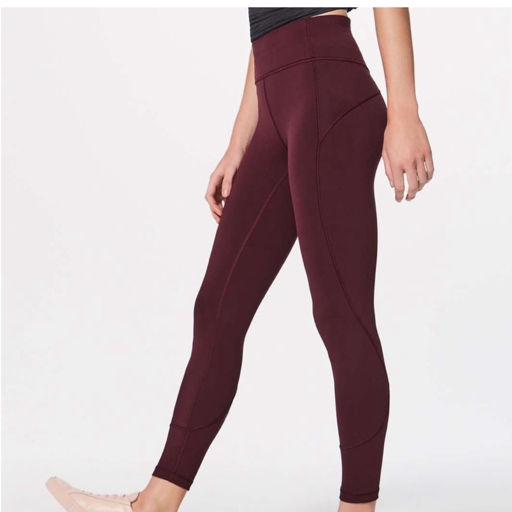 Lululemon in the movement 7/8 everlux 25” redwood